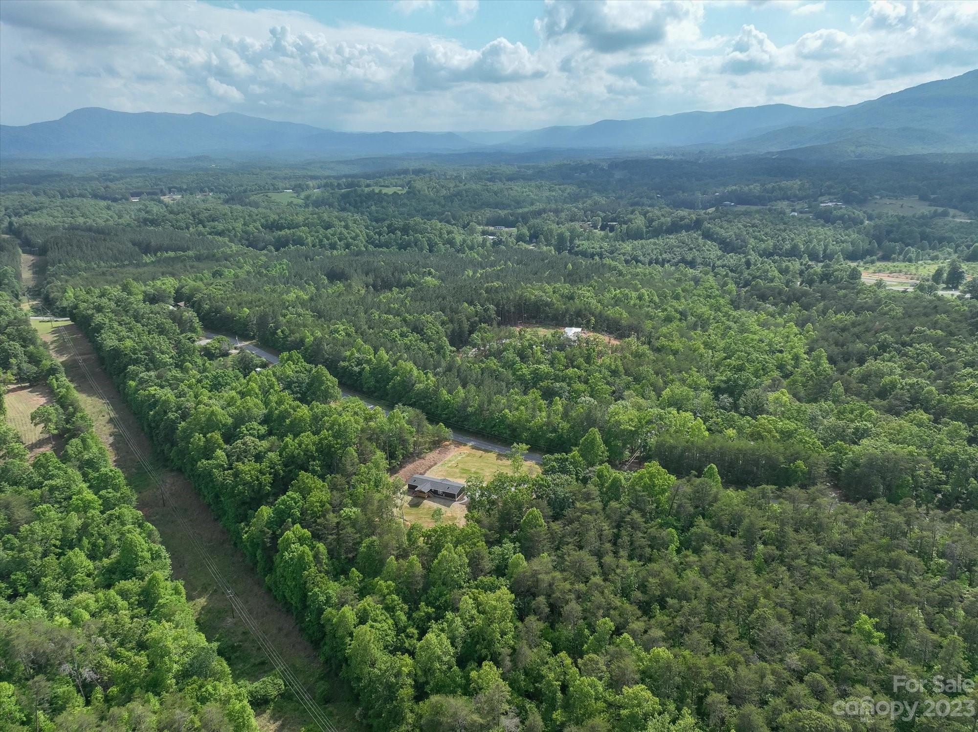 175 King Stepp Road Mill Spring, NC 28756 - Photo 34 of 46 an aerial view of residential house with outdoor space and trees around