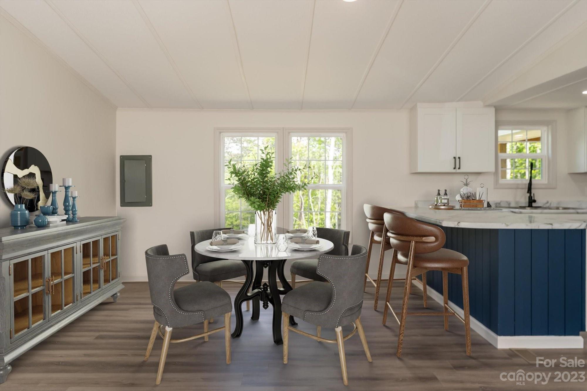 175 King Stepp Road Mill Spring, NC 28756 - Photo 38 of 46 a view of a dining room with furniture and window