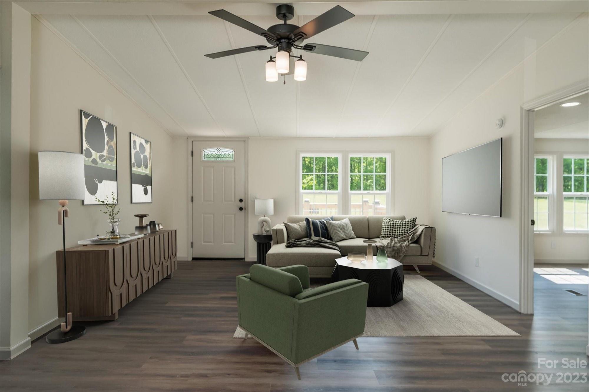 175 King Stepp Road Mill Spring, NC 28756 - Photo 45 of 46 a living room with furniture and a window