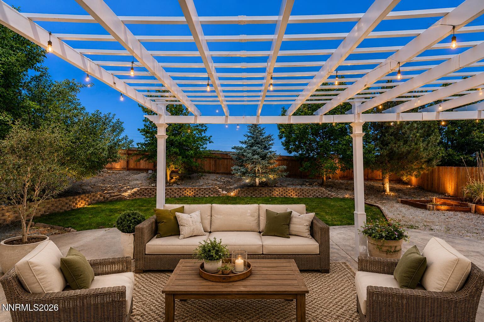 1770 Kodiak Circle Reno, NV 89511 - Photo 27 of 32 a outdoor living space with patio furniture and a fireplace