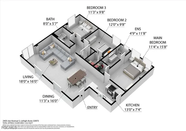 $485,000 | 2401-2403 Joe Avenue South, Lehigh Acres, FL 33973