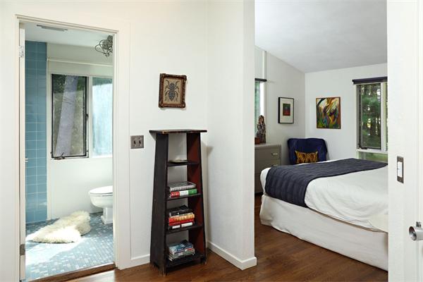 5 Old Conant Road Lincoln, MA 01773 - Photo 8 of 15 a bedroom with a bed and a view of bathroom