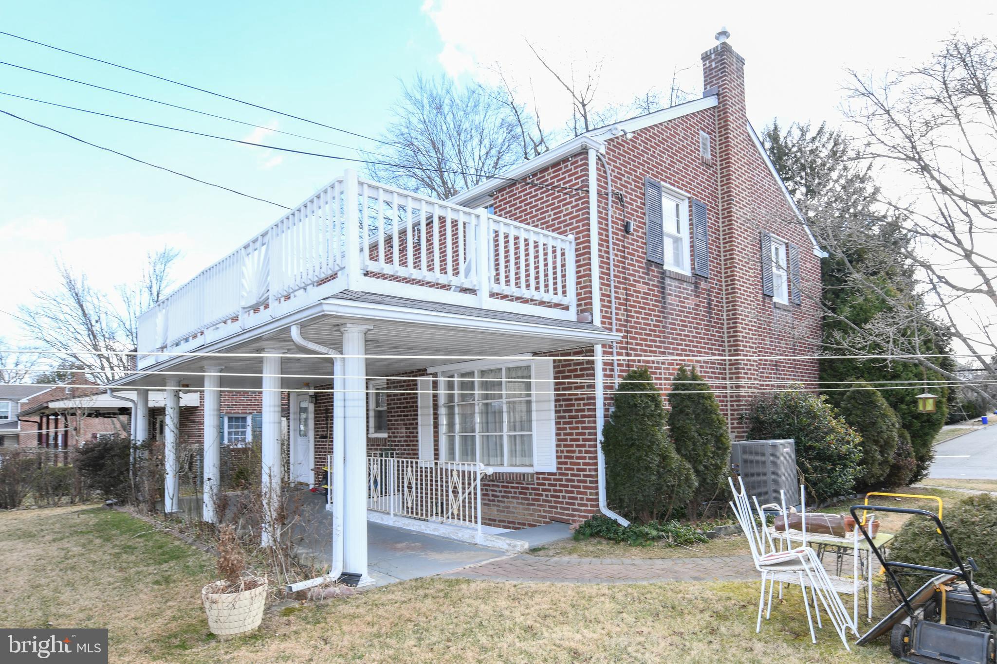 228 Mill Road Havertown, PA 19083 - Photo 41 of 43 Back Patio - view from backyard to the left