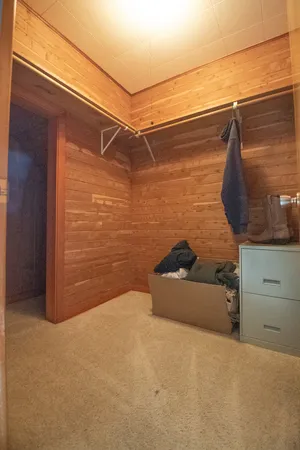 a room with gym equipment