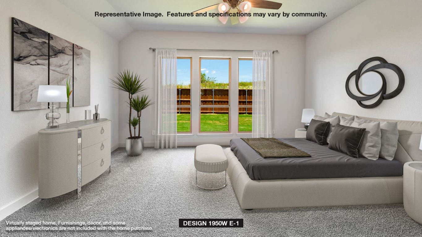 175 High Rock Pass Kyle, TX 78640 - Photo 10 of 39 Bedroom with baseboards and carpet