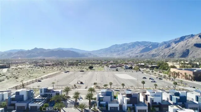 a view of city and mountain