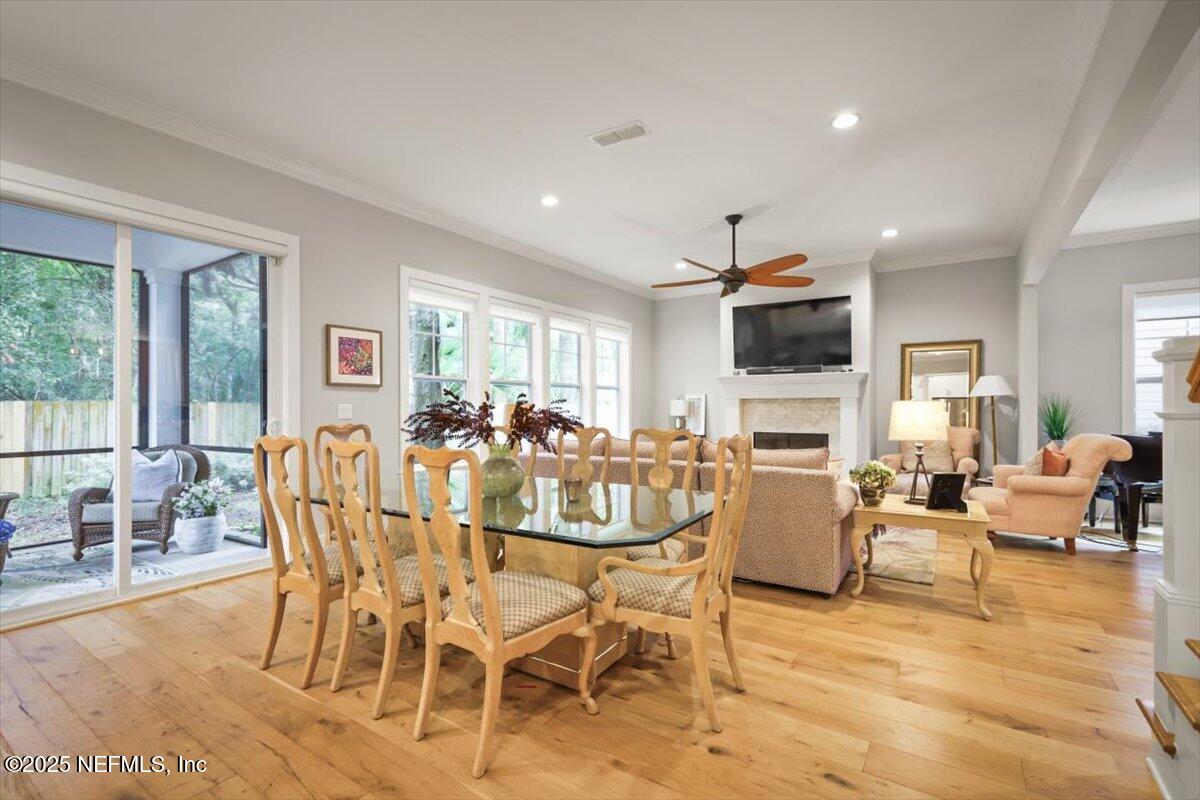 740 Paradise Lane Atlantic Beach, FL 32233 - Photo 18 of 38 a view of a dining room with furniture window and outside view