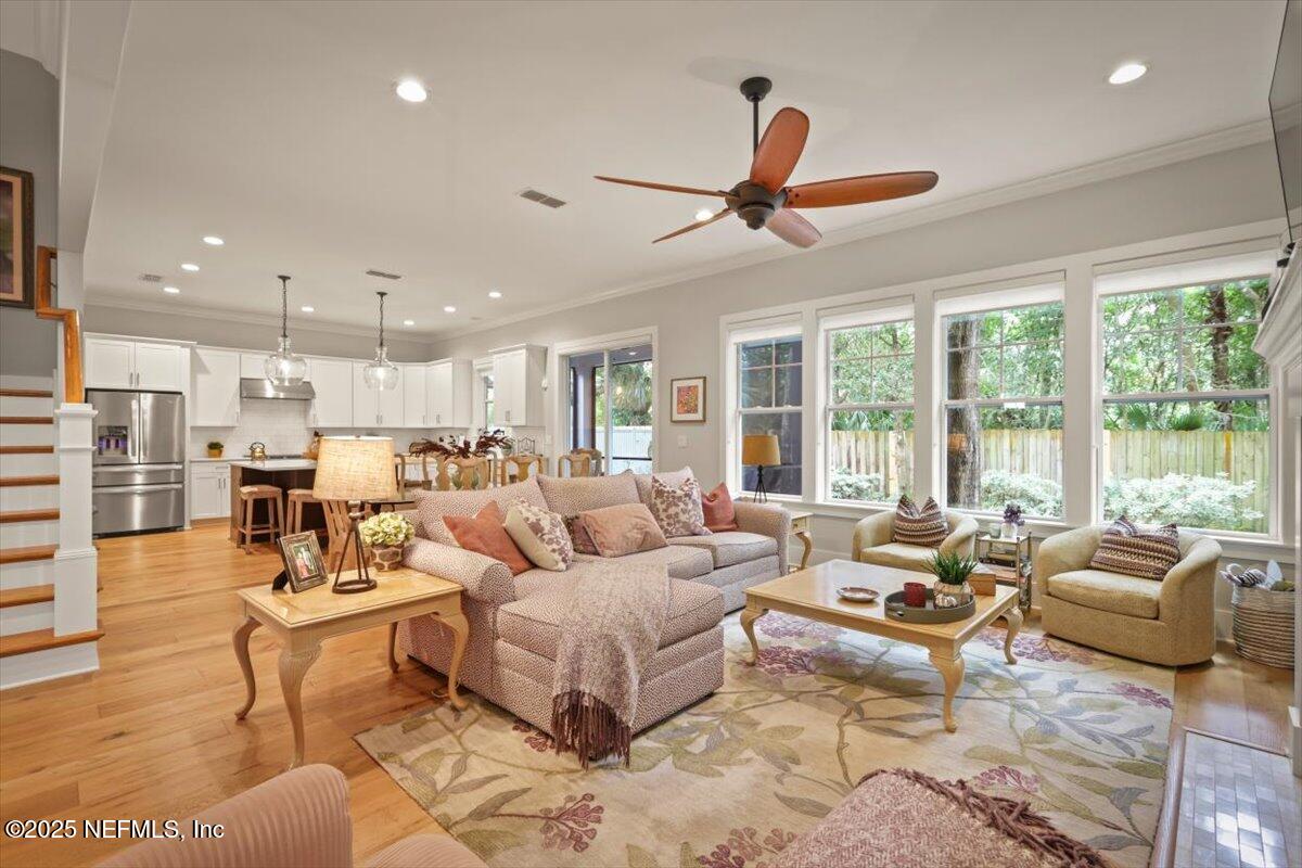 740 Paradise Lane Atlantic Beach, FL 32233 - Photo 8 of 38 a living room with furniture and a large window
