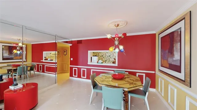 a room with furniture and screen