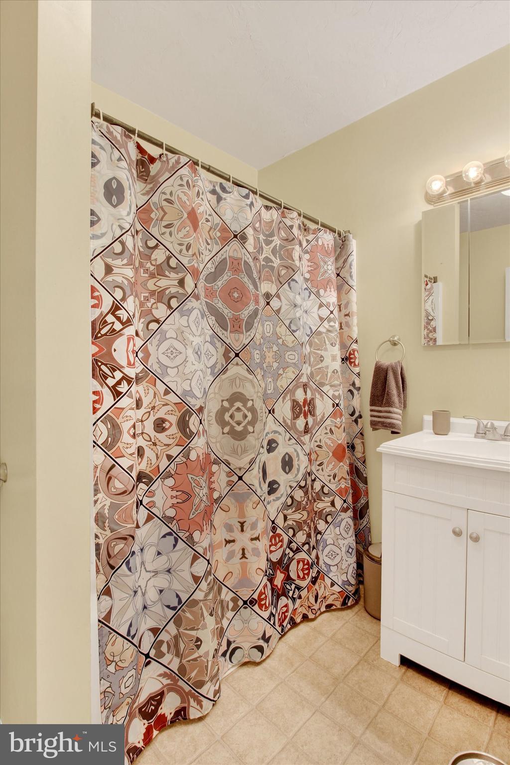67 Hunters Trail Gettysburg, PA 17325 - Photo 22 of 30 a bathroom with a shower curtain and a sink