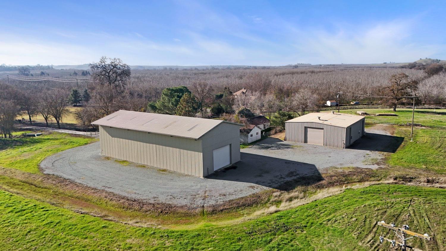 a view of a house with a yard and large tree