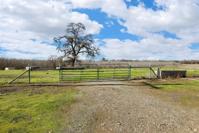 a backyard of a house