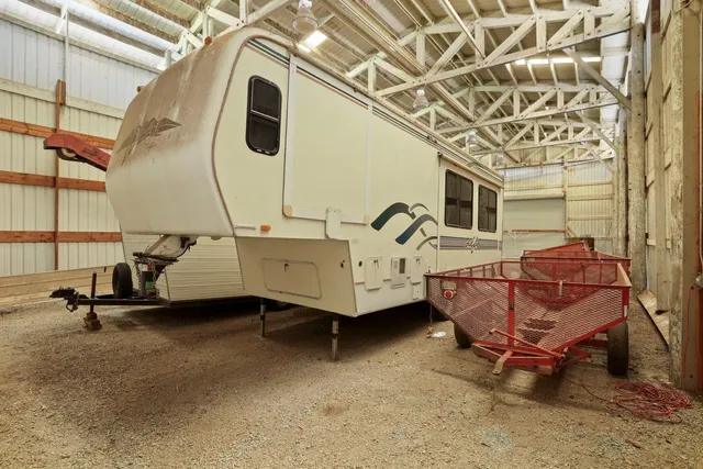 a backyard of a house