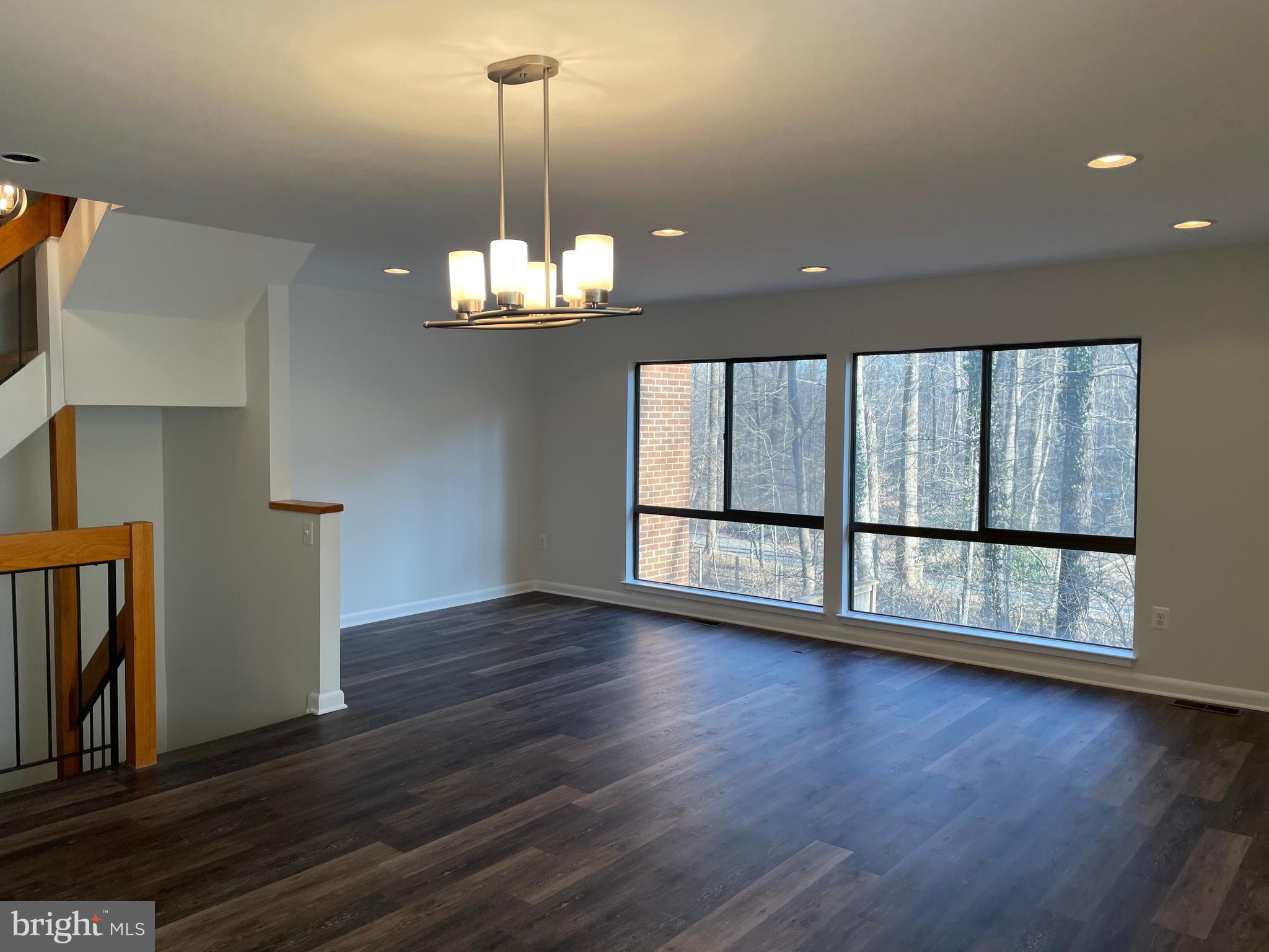 2285 Chestnut Burr Court Reston, VA 20191 - Photo 5 of 15 Dining/LR with large window view of backwoods