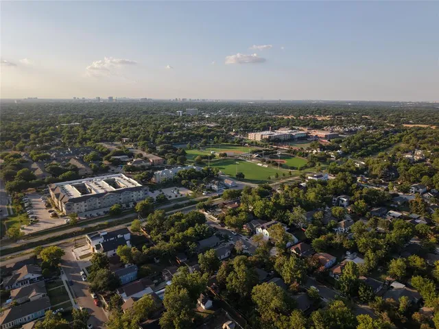 an aerial view of multiple house
