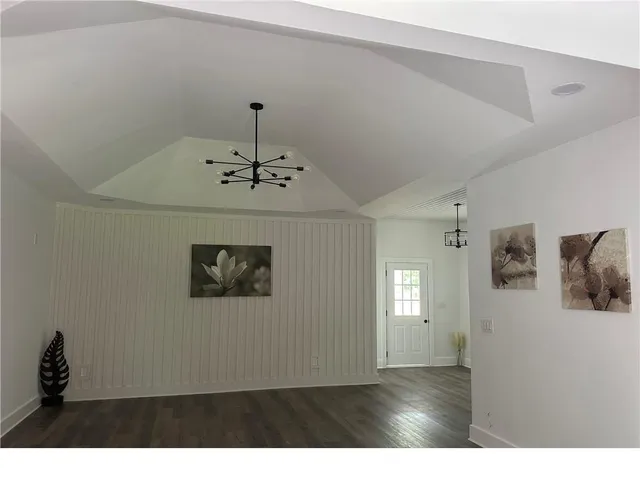 a view interior of a house with wooden floor