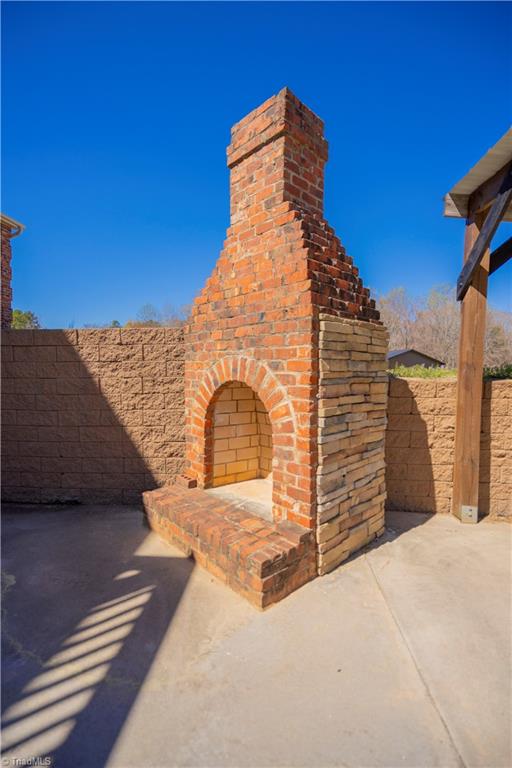 2536 Tyro Road Lexington, NC 27295 - Photo 37 of 41 Outdoor Fireplace