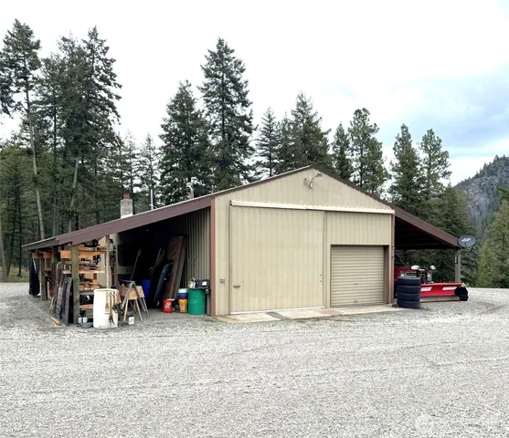 a view of car parked in front of house
