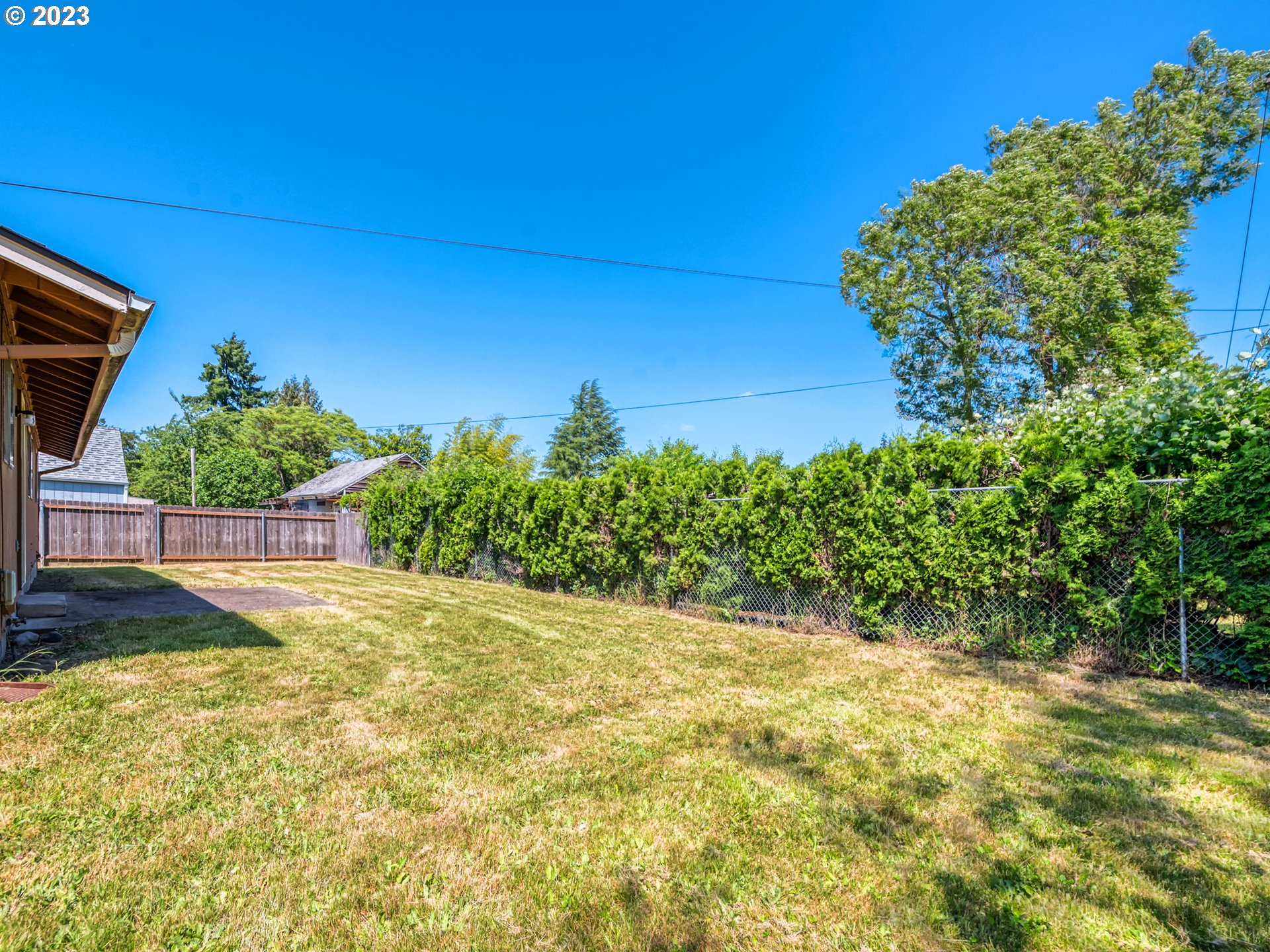1249 6th Street Springfield, OR 97477 - Photo 18 of 24 a view of a yard with yellow house