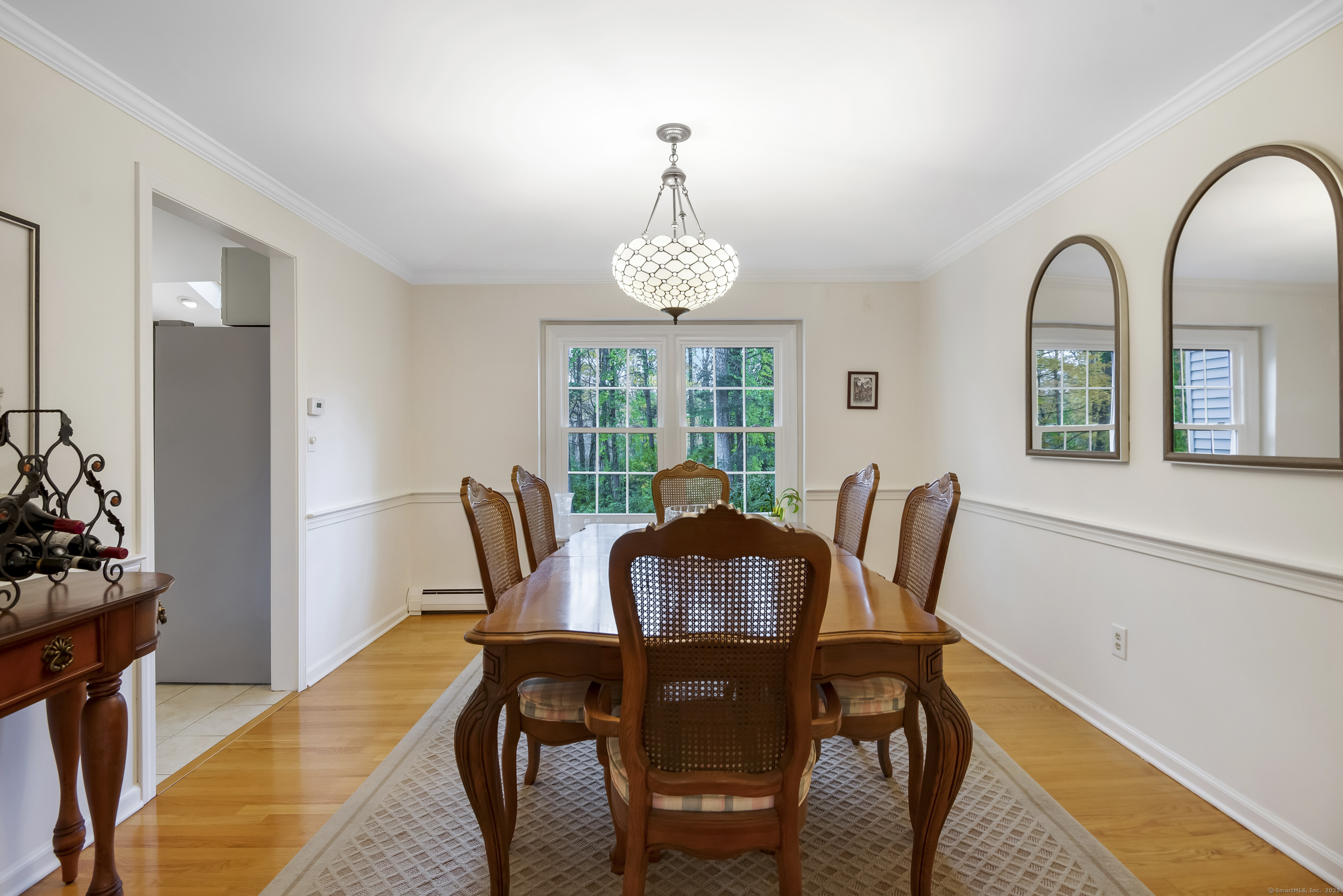 48 Bar Gate Trail Killingworth, CT 06419 - Photo 13 of 40 a view of a dining room with furniture window and outside view