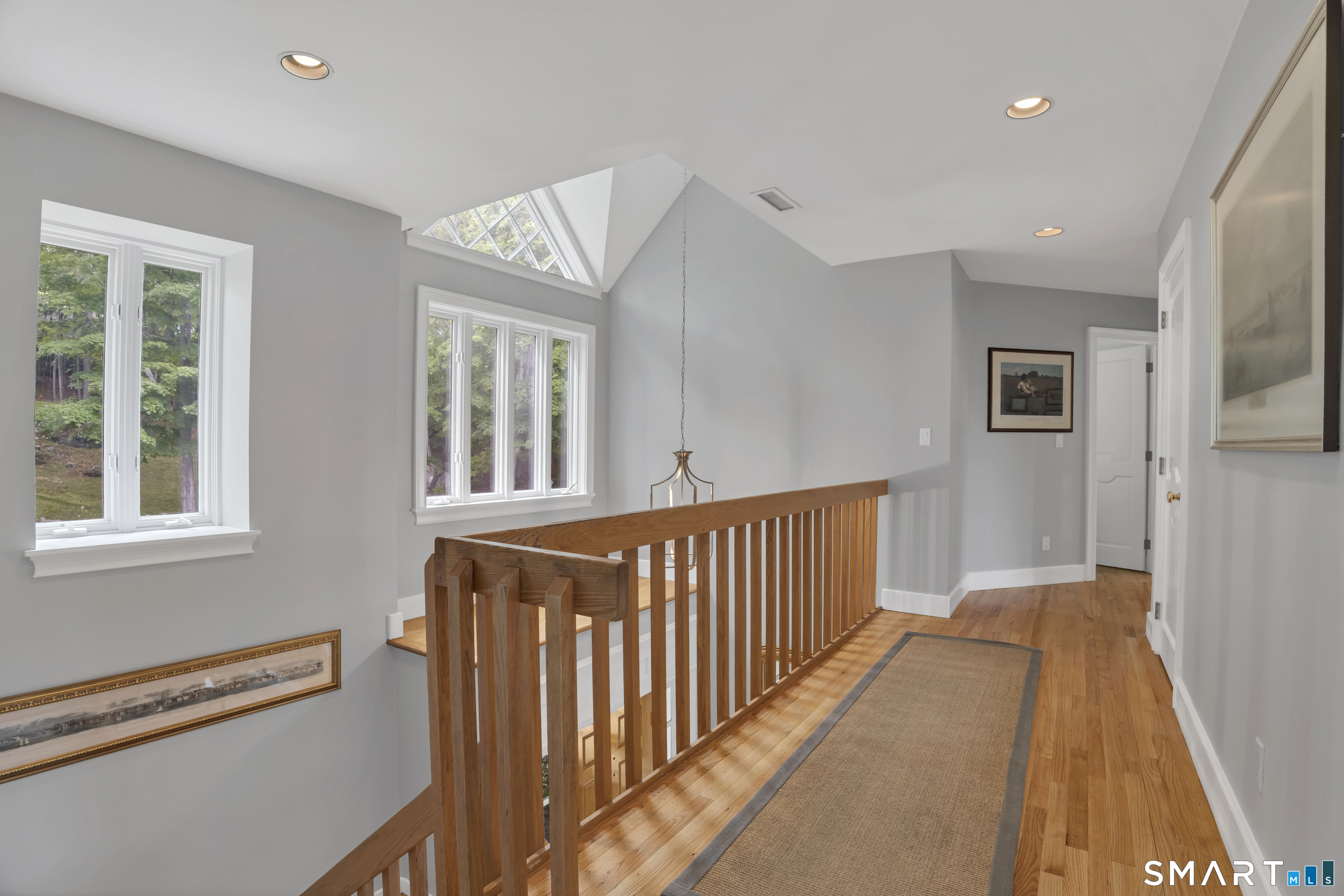 253-4 Grassy Hill Road Lyme, CT 06371 - Photo 20 of 40 upper hallway - Morgan doors (solid wood) throughout the house