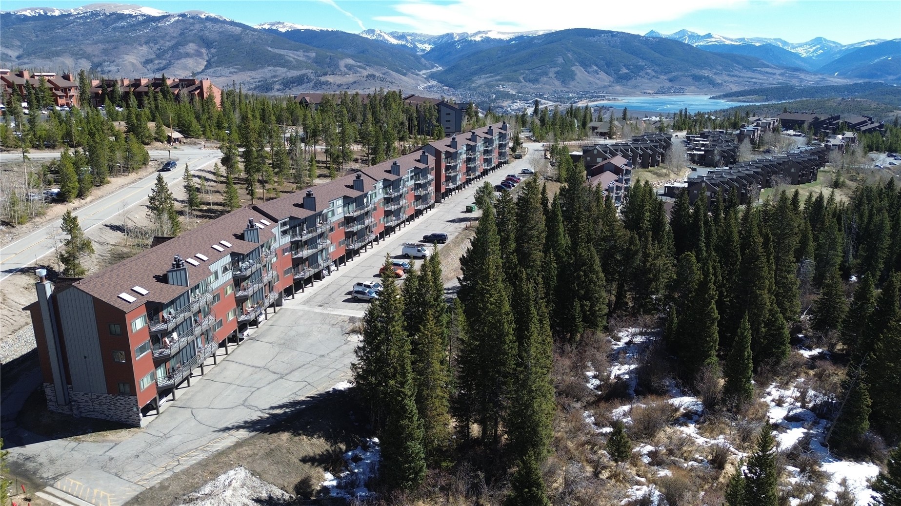 9800 Ryan Gulch Road, Unit 108 Silverthorne, CO 80498 - Photo 4 of 33 a view of a city with a mountain