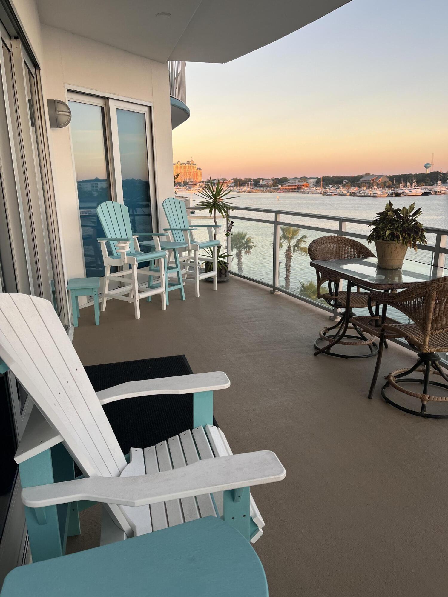 211 Durango Road, Unit 414 Destin, FL 32541 - Photo 9 of 50 a view of balcony patio and outdoor kitchen
