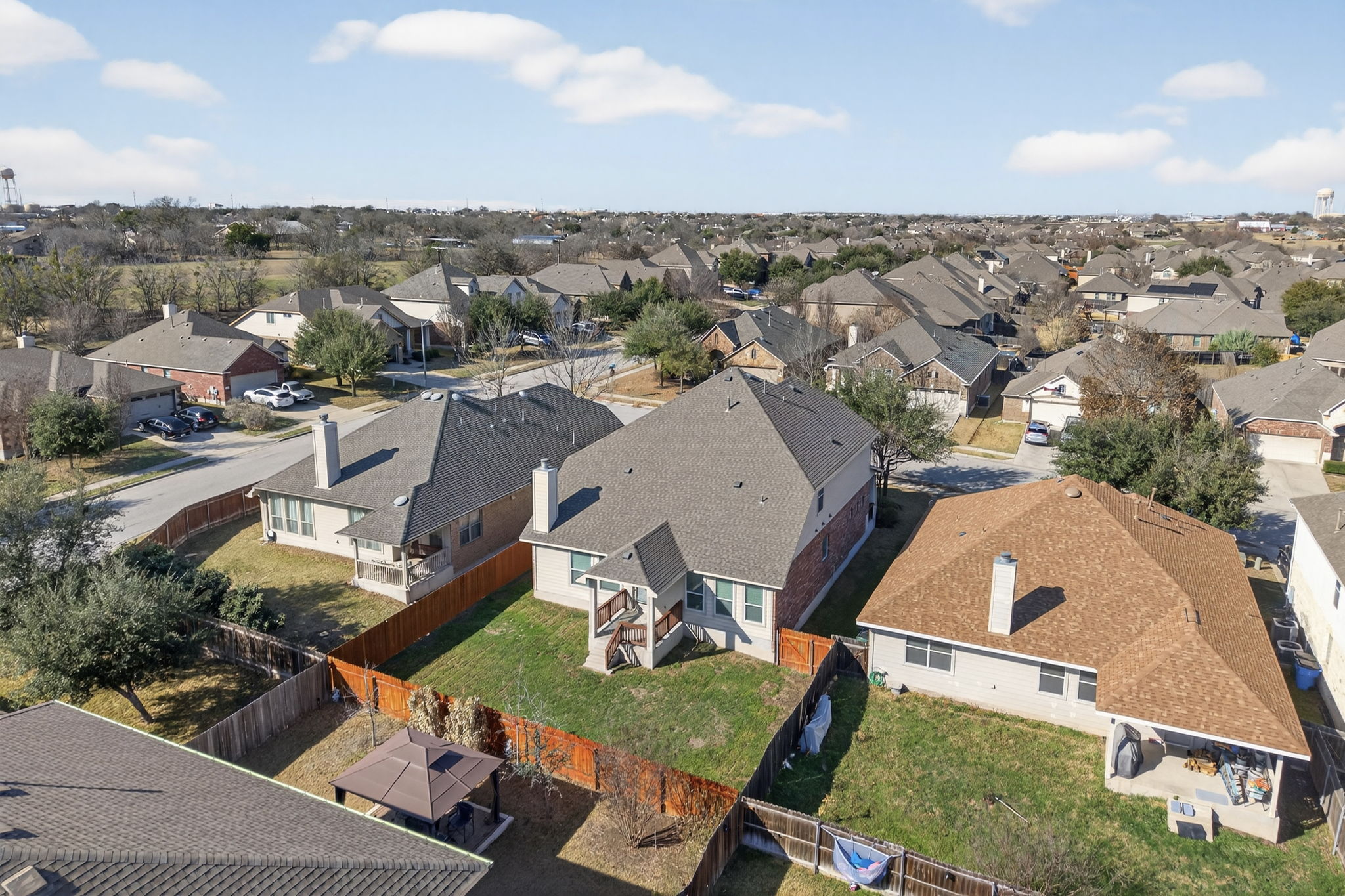 2305 Gavin Trail Pflugerville, TX 78660 - Photo 35 of 40 an aerial view of residential houses with outdoor space