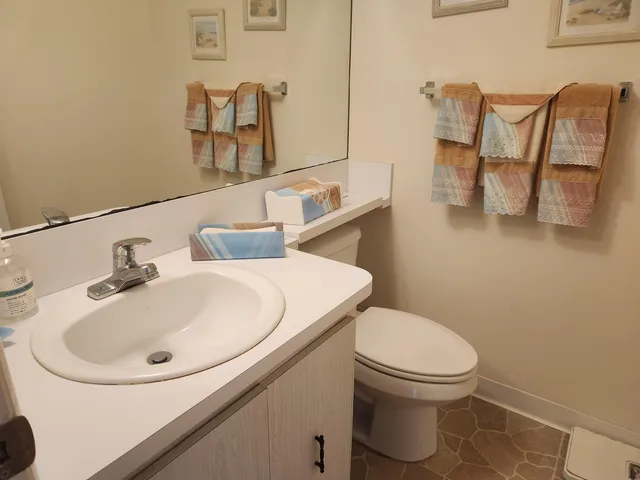 a bathroom with a sink and a toilet
