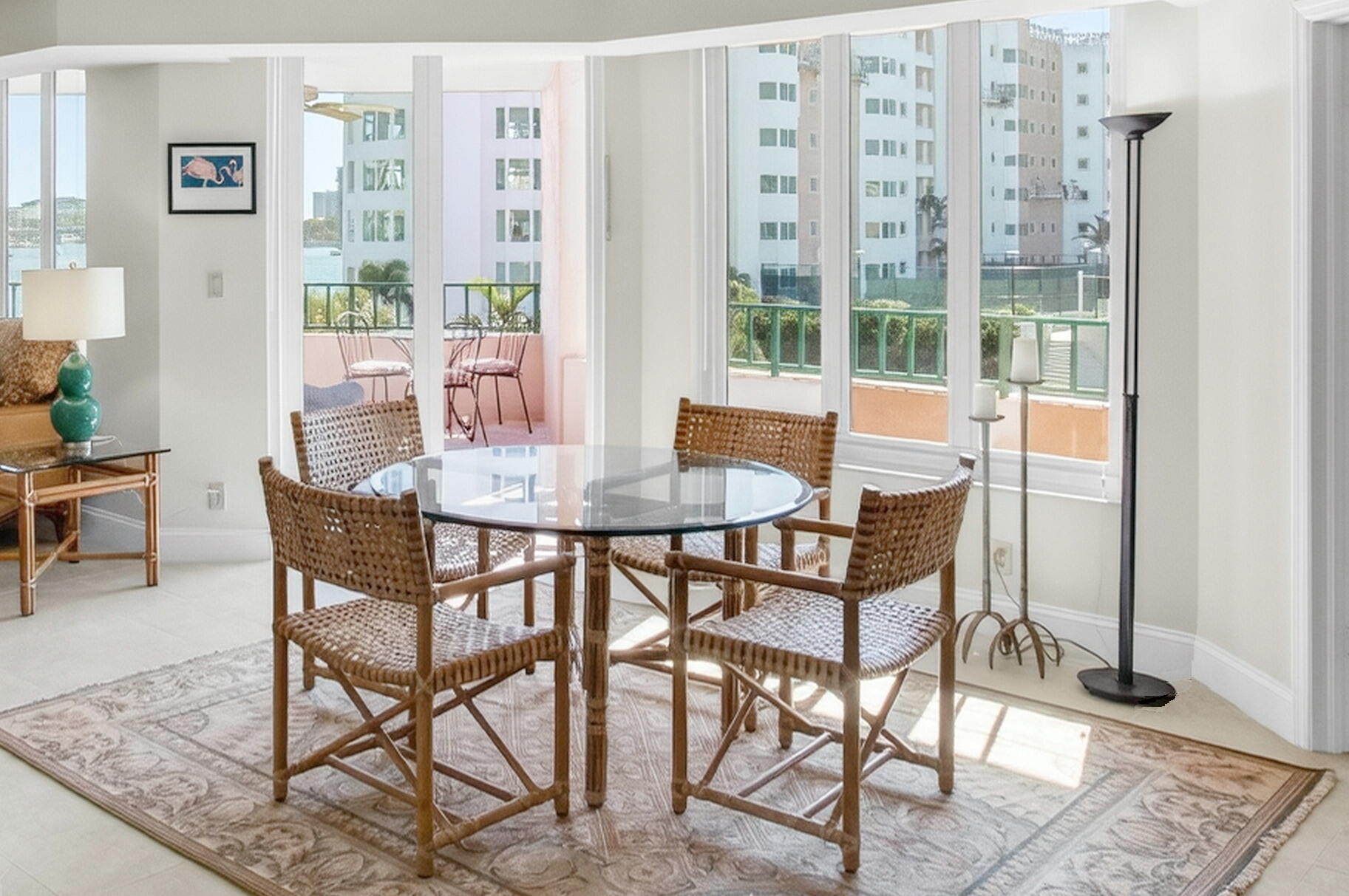 140 Southeast 5th Avenue, Unit 448 Boca Raton, FL 33432 - Photo 16 of 43 a view of a dining room with furniture window and outside view