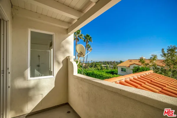 a view of a balcony