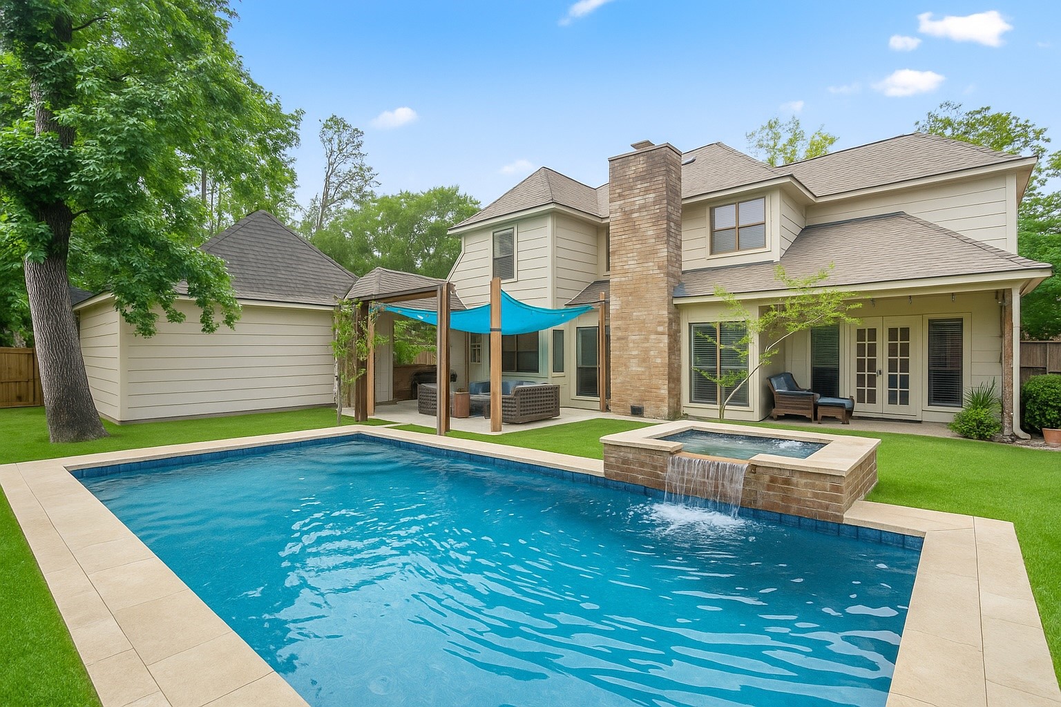 407 Champion Lake Drive Spring, TX 77380 - Photo 33 of 35 Pool rendering