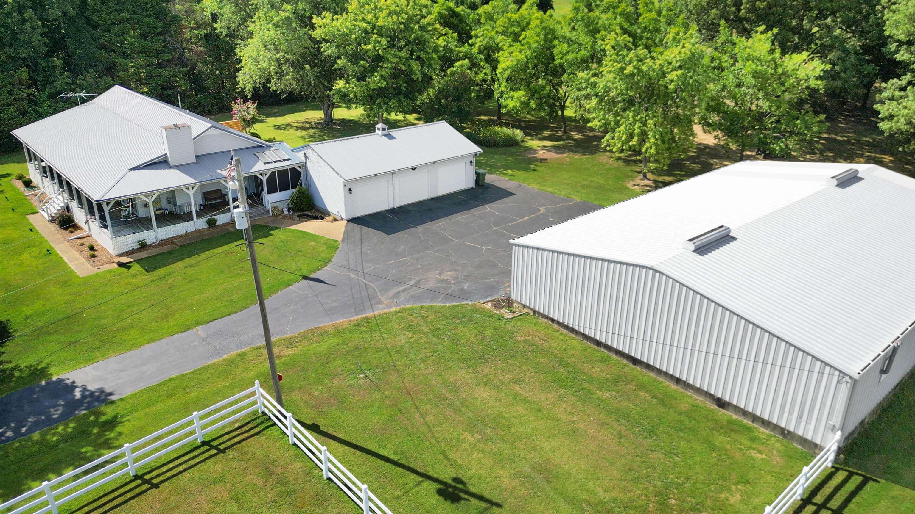 a view of a patio with chairs