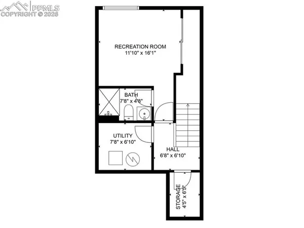 a picture of a floor plan