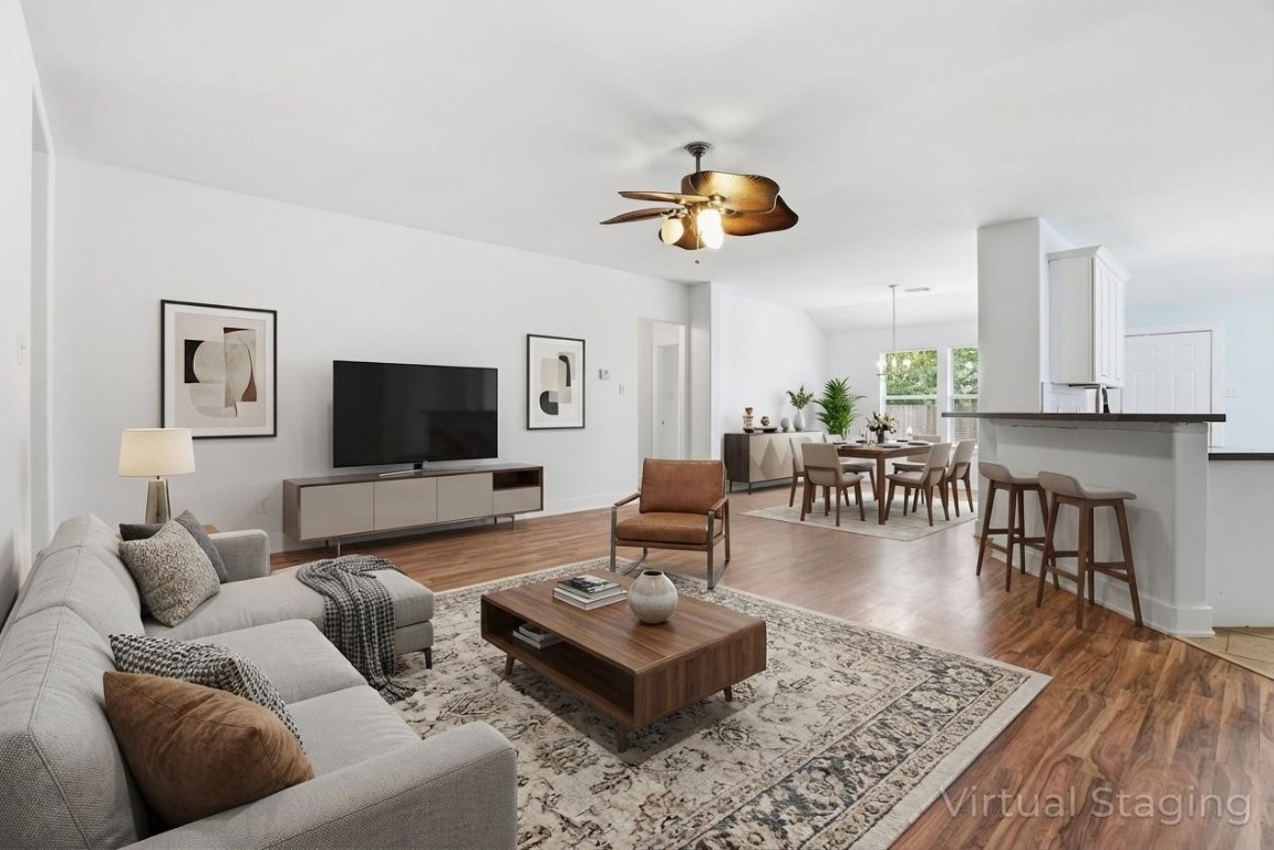 1631 Hade Meadow Lane Houston, TX 77073 - Photo 5 of 36 Virtually staged - living/dining area