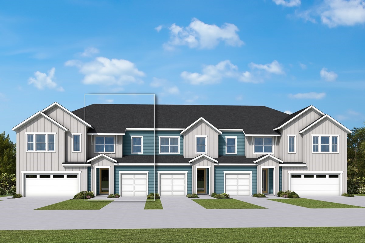 816 Blue Stem Street Yulee, FL 32097 - Photo 1 of 1 a front view of residential houses with yard