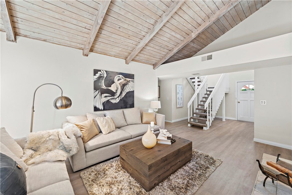 3044 Cresta Way Laguna Beach, CA 92651 - Photo 11 of 48 a living room with furniture and wooden floor