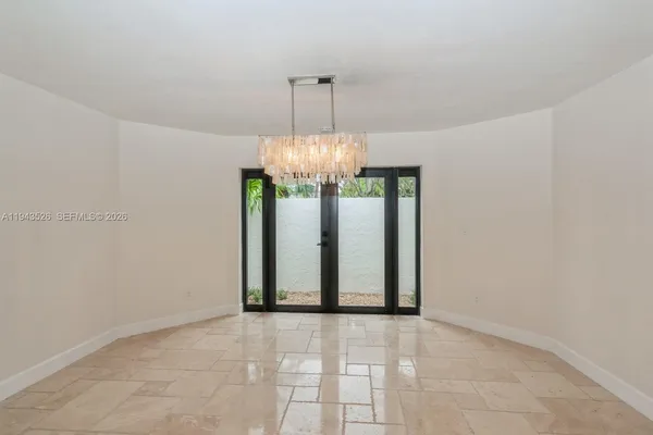 a view of an empty room