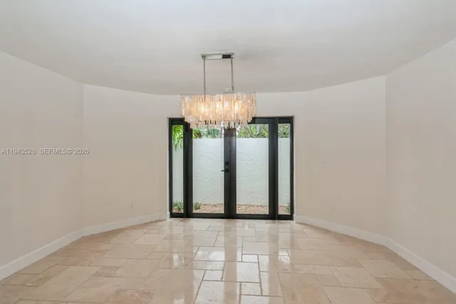 a view of an empty room