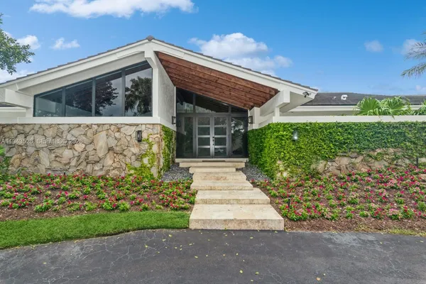 a view of front door