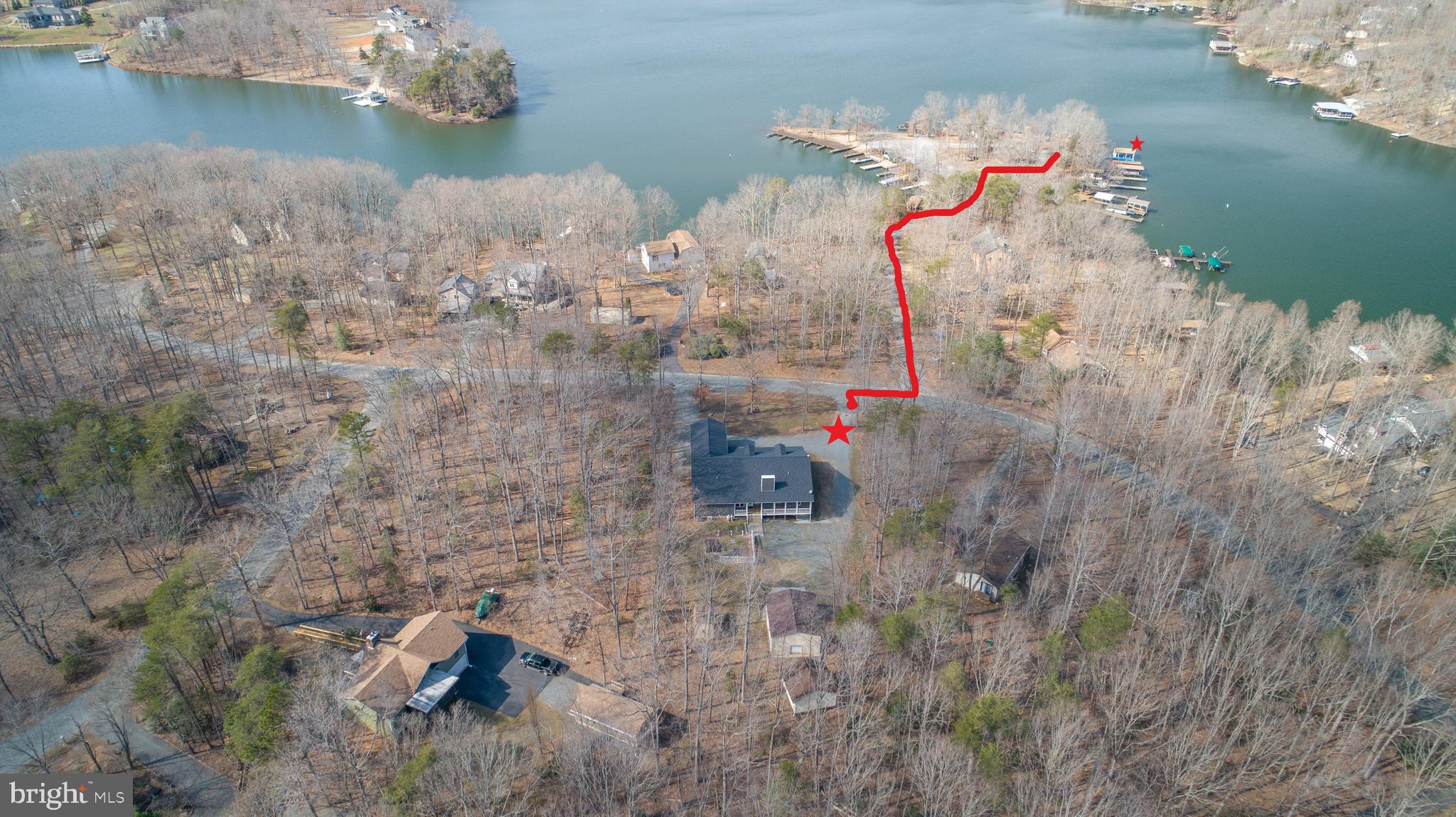501 Douglas Road Mineral, VA 23117 - Photo 15 of 114 Aerial View Home to Boat House