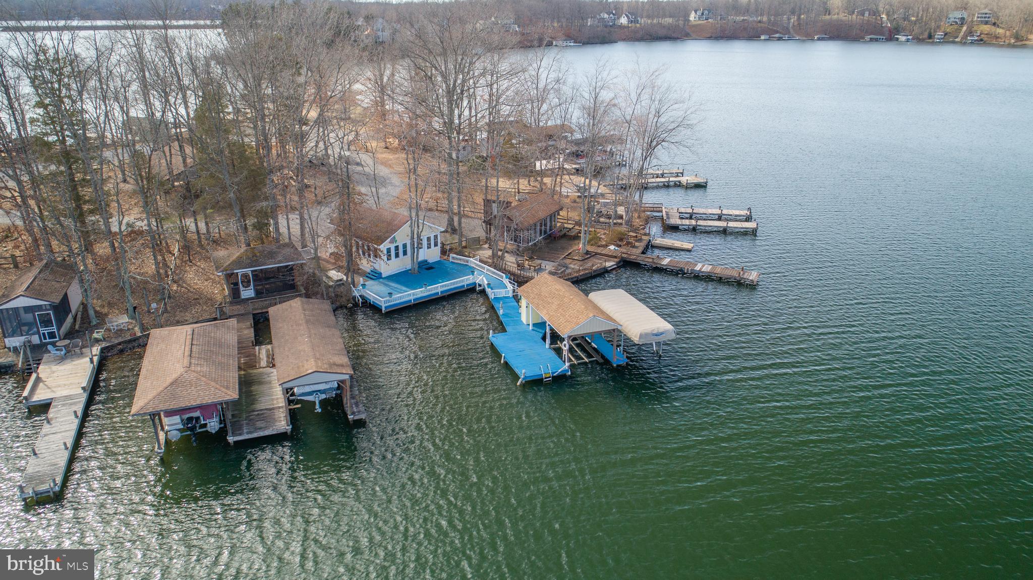 501 Douglas Road Mineral, VA 23117 - Photo 35 of 114 Aerial View of Dock and Deck