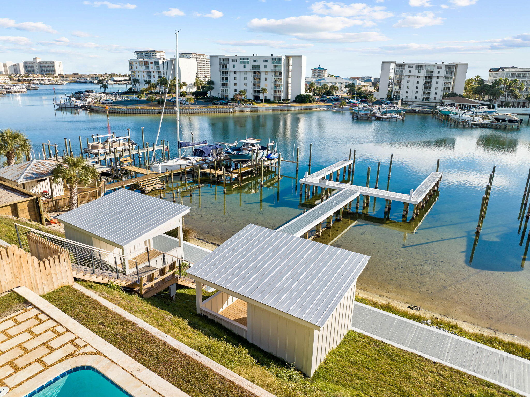 712 Harbor Boulevard Destin, FL 32541 - Photo 107 of 114 714 & 718 boat houses
