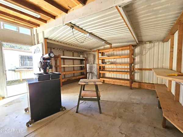 a view of storage and utility room
