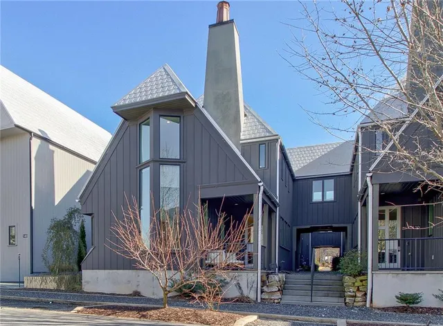 a front view of a house