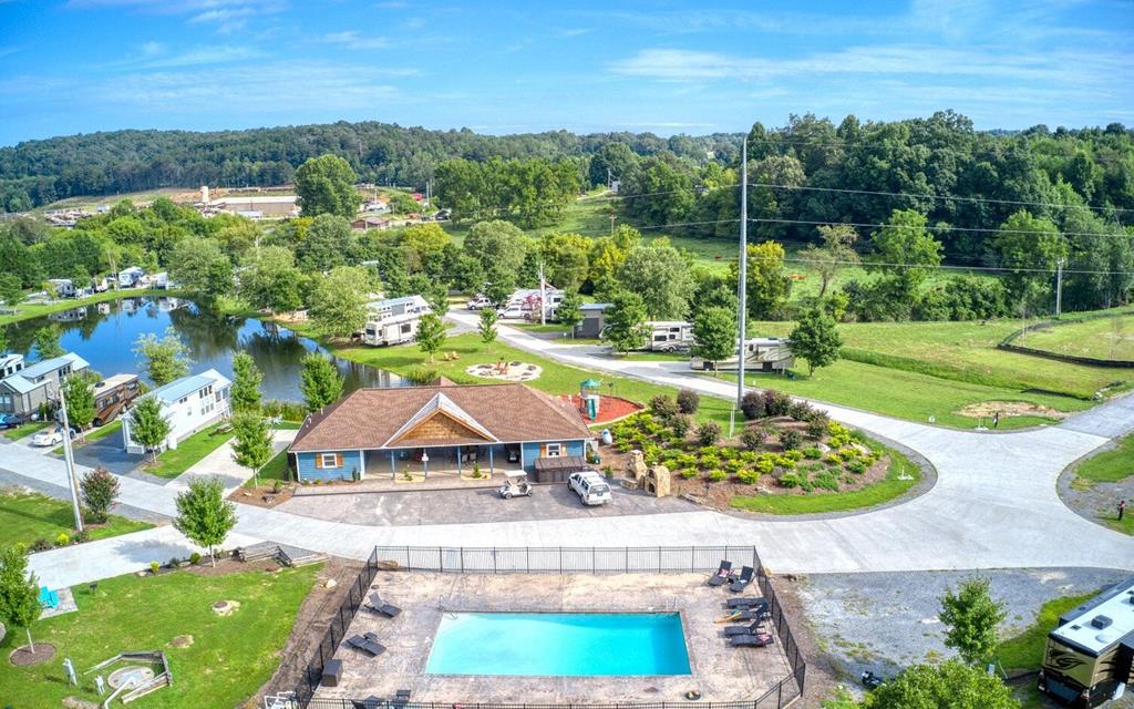 35 Mountain Meadows Circle Morganton, GA 30560 - Photo 40 of 41 a view of a swimming pool with a yard
