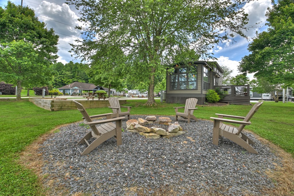 35 Mountain Meadows Circle Morganton, GA 30560 - Photo 8 of 41 a view of a bench in a garden