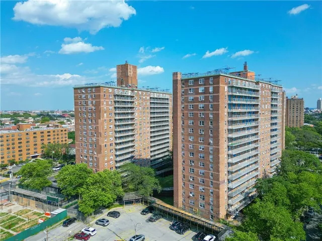 a view of a city with tall buildings