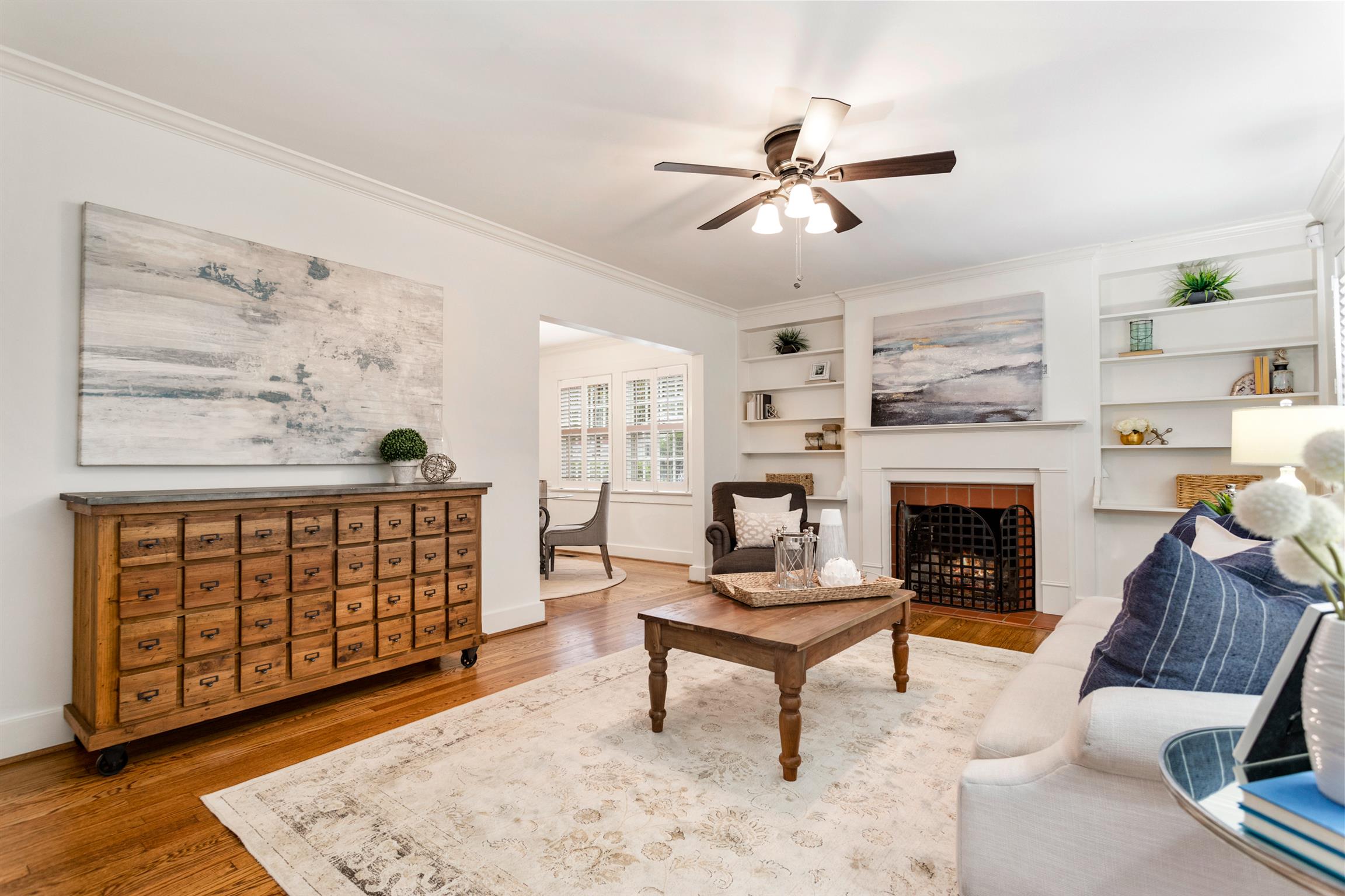 921 Fair Street Franklin, TN 37064 - Photo 6 of 30 a living room with furniture and a fireplace