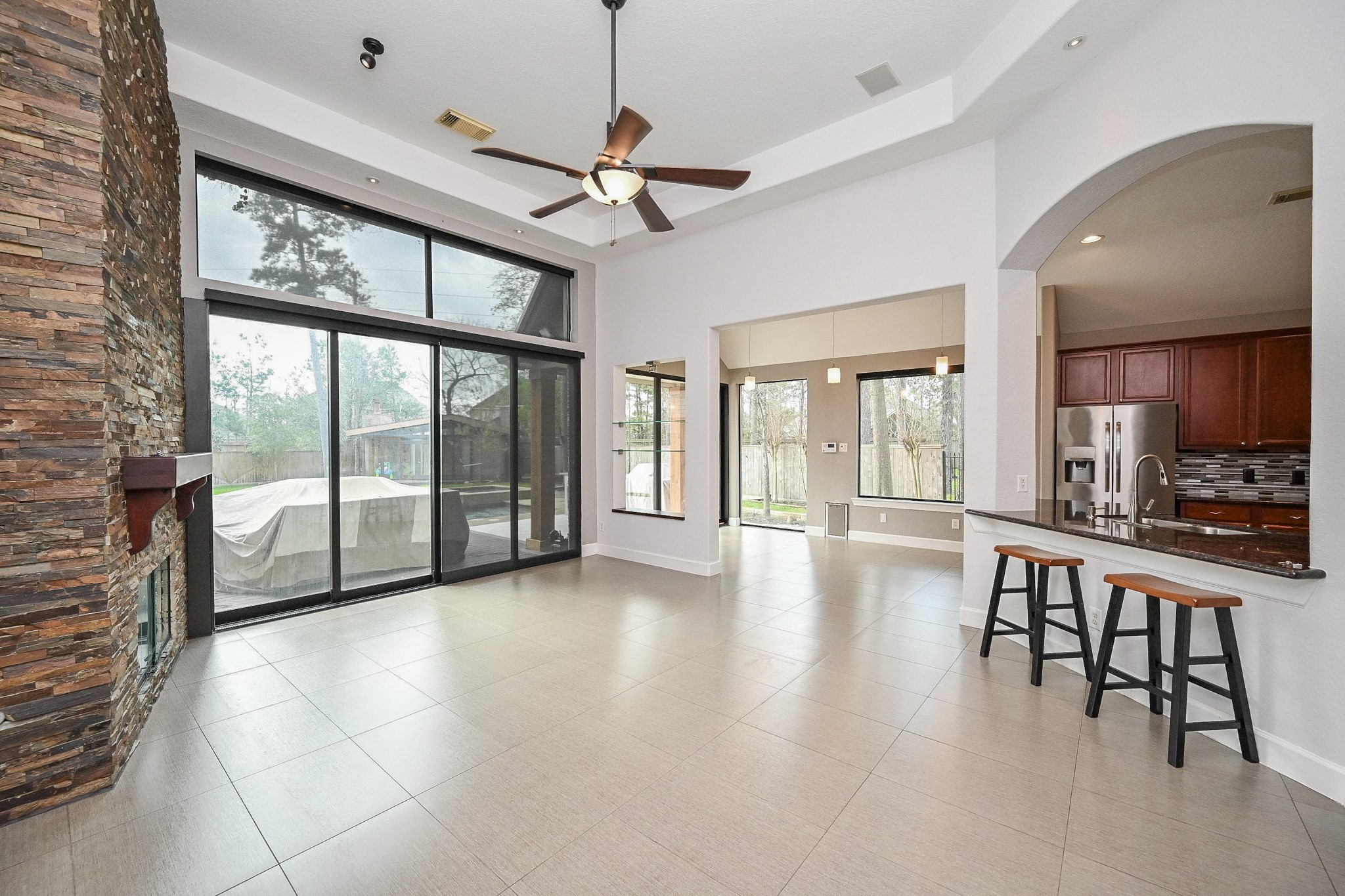 146 Rocky Point Drive Spring, TX 77389 - Photo 14 of 37 a view of an empty room window and wooden floor
